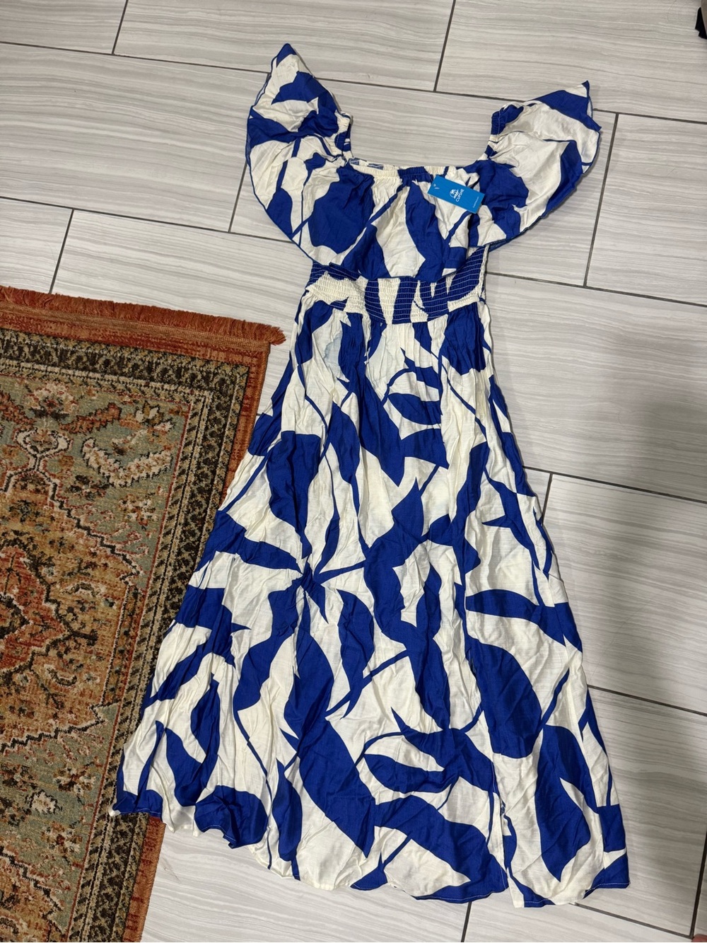 Cupshe NEW Floral Off-Shoulder Dress